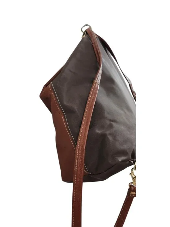 Isanti Italy Leather Backpack Brown Black Large Slouchy Minimalist Made In Italy - Picture 7 of 11